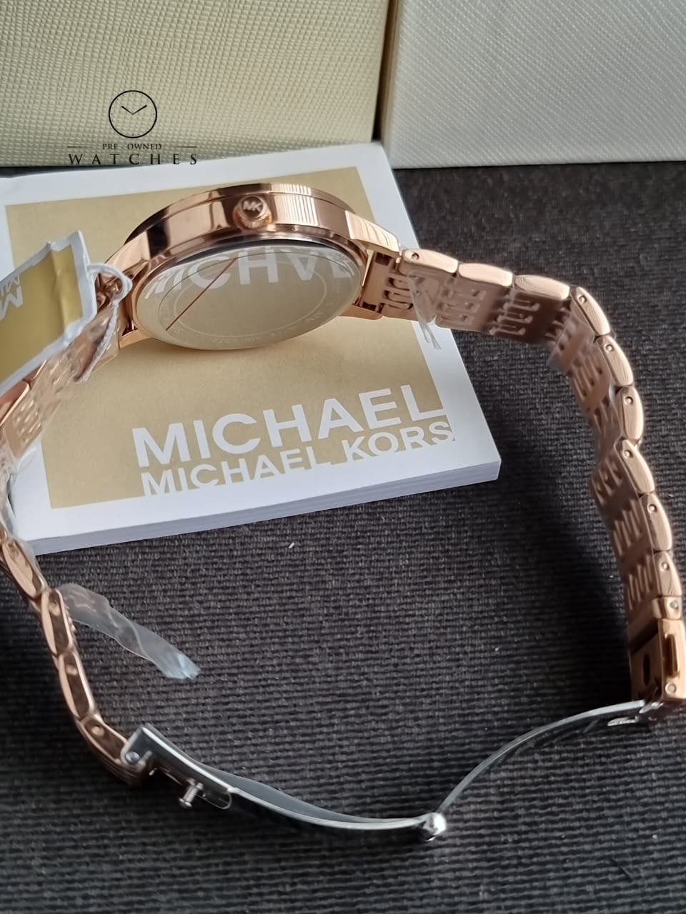 MICHAEL KORS Melissa Pave Quartz Rose Gold Dial Ladies Watch Item No. MK4372