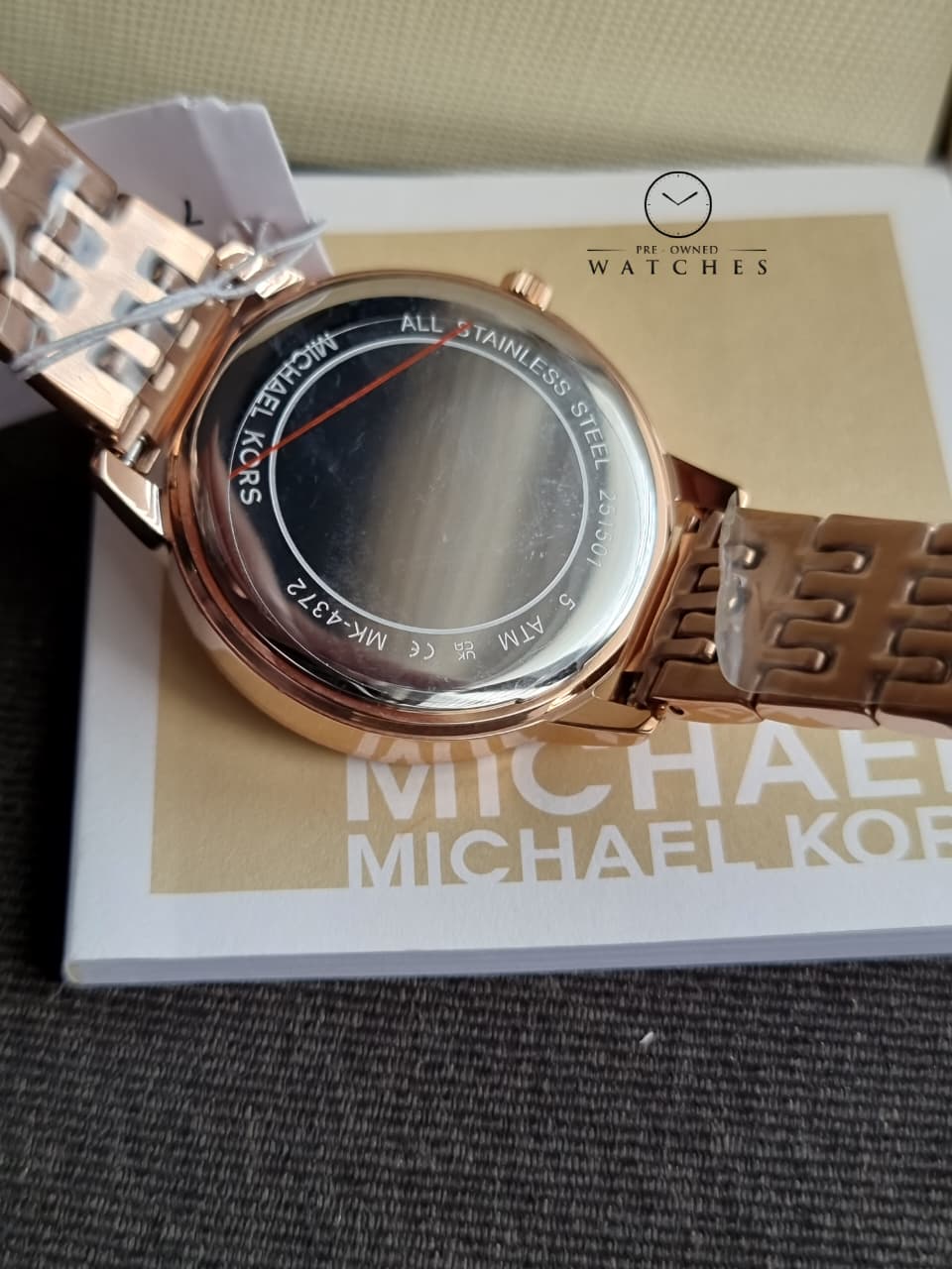 MICHAEL KORS Melissa Pave Quartz Rose Gold Dial Ladies Watch Item No. MK4372
