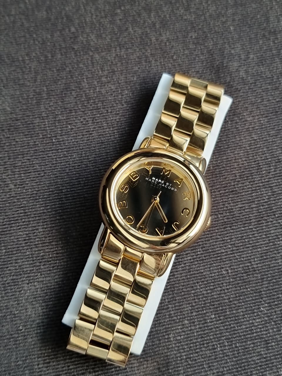 MARC JACOBS MARCI GOLD TONE,STAINLESS STEEL LINK BRACELET WATCH MBM3098