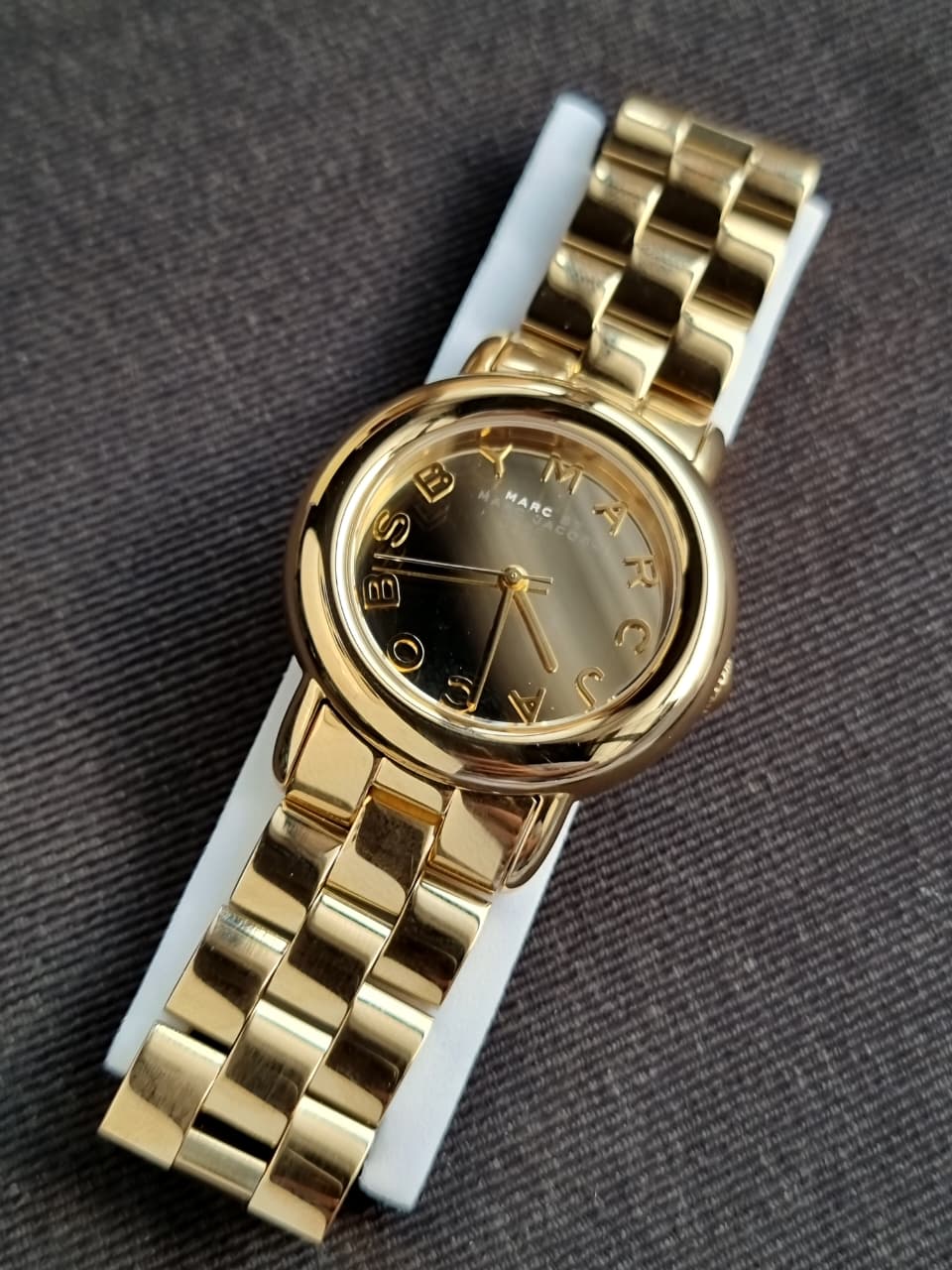 MARC JACOBS MARCI GOLD TONE,STAINLESS STEEL LINK BRACELET WATCH MBM3098