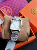 Tory Burch Robinson Two-tone Stainless Steel Ivory Dial Quartz Watch for Ladies - TBW1509