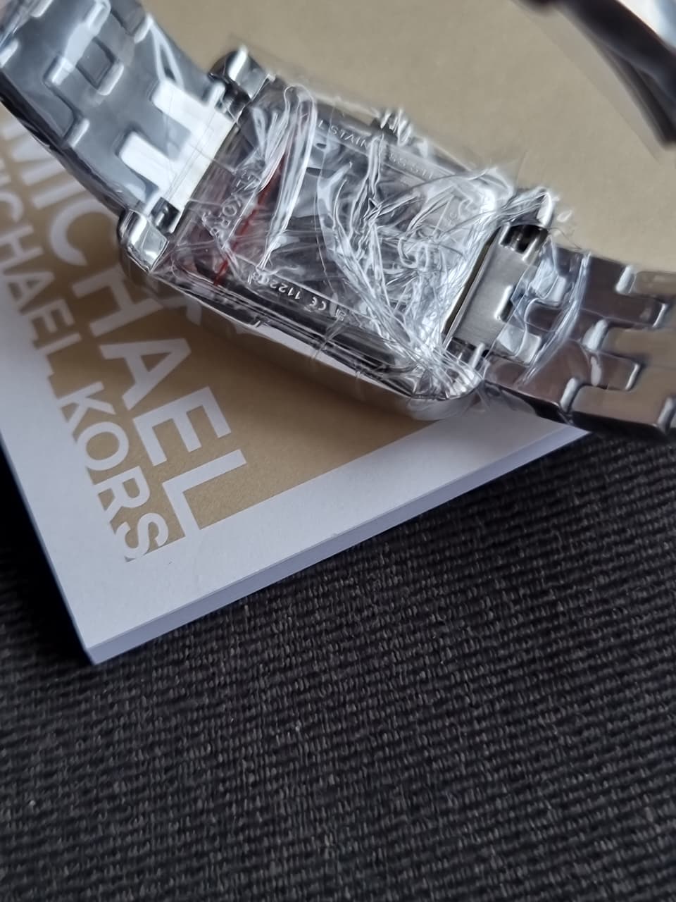 Michael Kors Women's Watch MKO-1035 Quartz White Dial Two Tone Steel