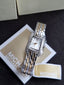 Michael Kors Women's Watch MKO-1035 Quartz White Dial Two Tone Steel