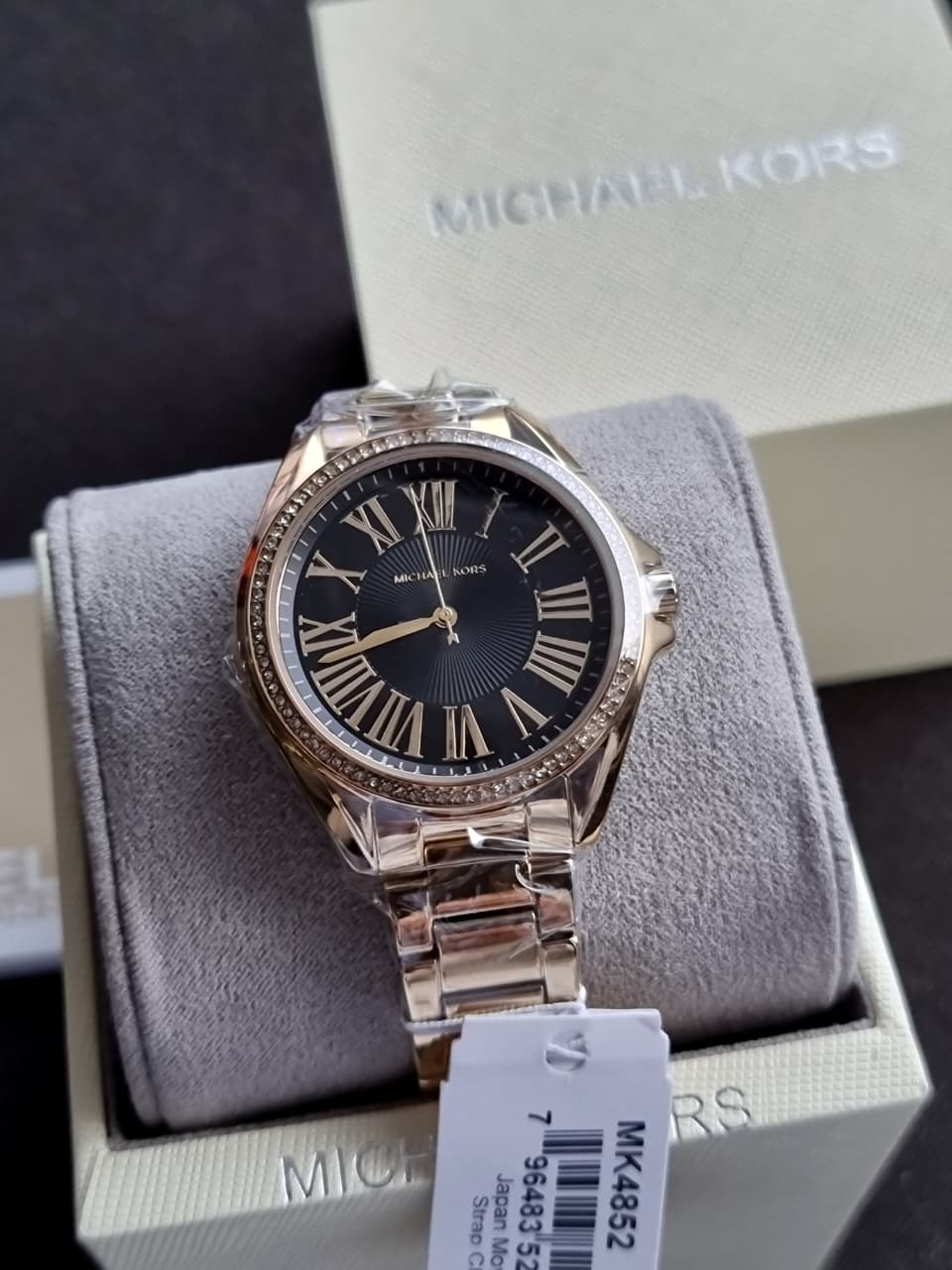 Michael Kors Kaycie Women's Watch, Stainless Steel and Pavé Crystal Bracelet Watch for Women