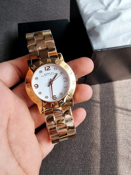 Marc Jacobs MBM3077 Ladies AMY Rose Gold Watch – Pre  display picture 1
