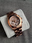 MARC JACOBS BLADE BROWN ESPRESSO TONE,CRYSTALS,BRACELET WATCH-MBM3121