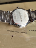 BURBERRY Pink Check Stamped Stainless Steel Ladies Watch BU9124