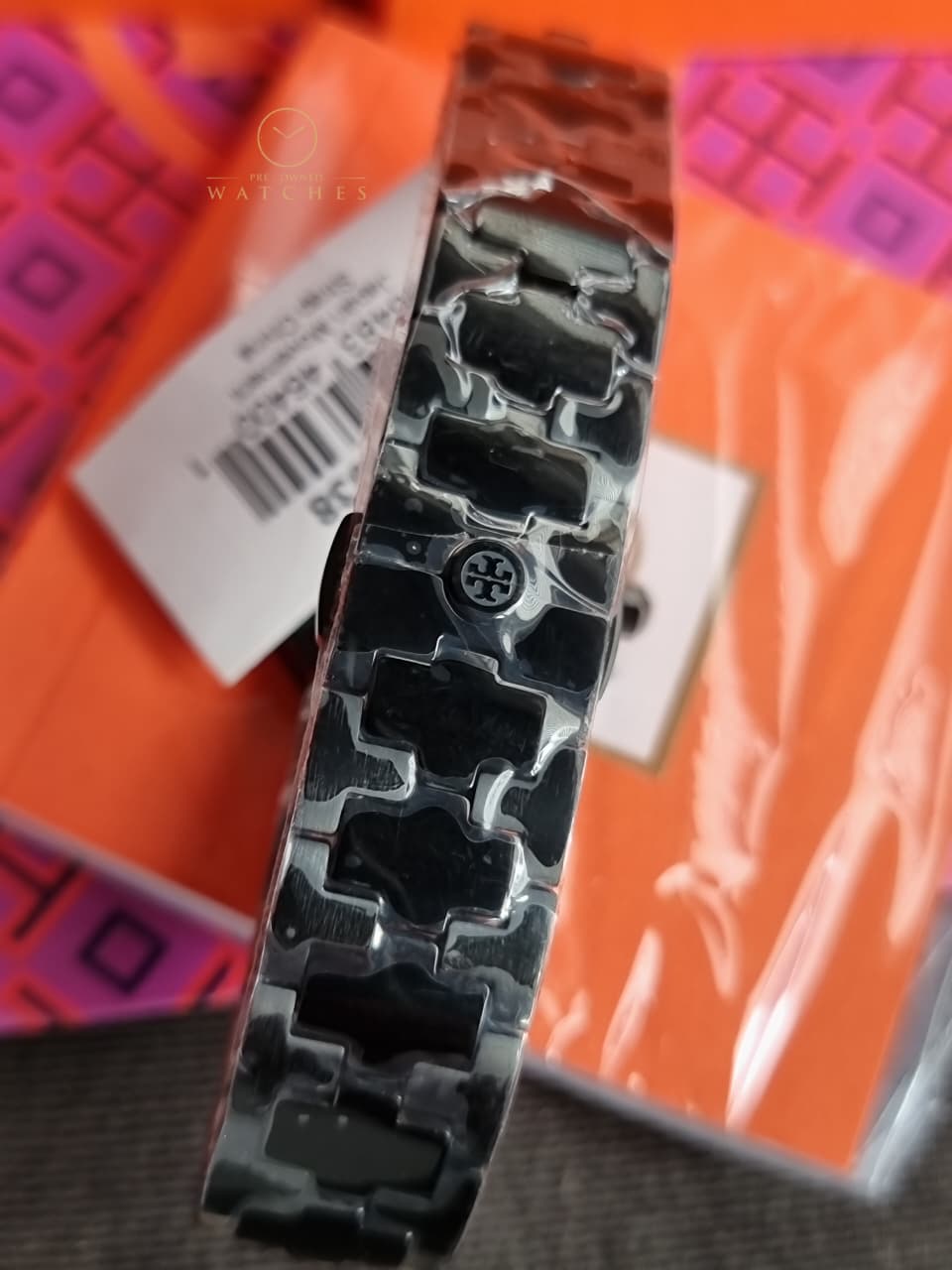 Tory Burch Reva Black Stainless Steel Black Dial Quartz Watch for Ladies - TBW4038