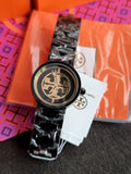 Tory Burch Reva Black Stainless Steel Black Dial Quartz Watch for Ladies - TBW4038