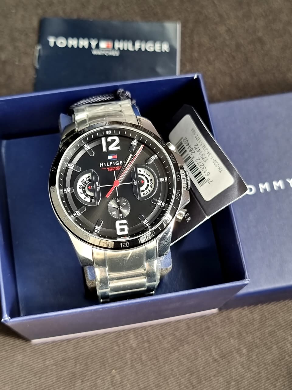 Tommy Hilfiger Men’s Quartz Stainless Steel Black Dial 46mm Watch 1791472