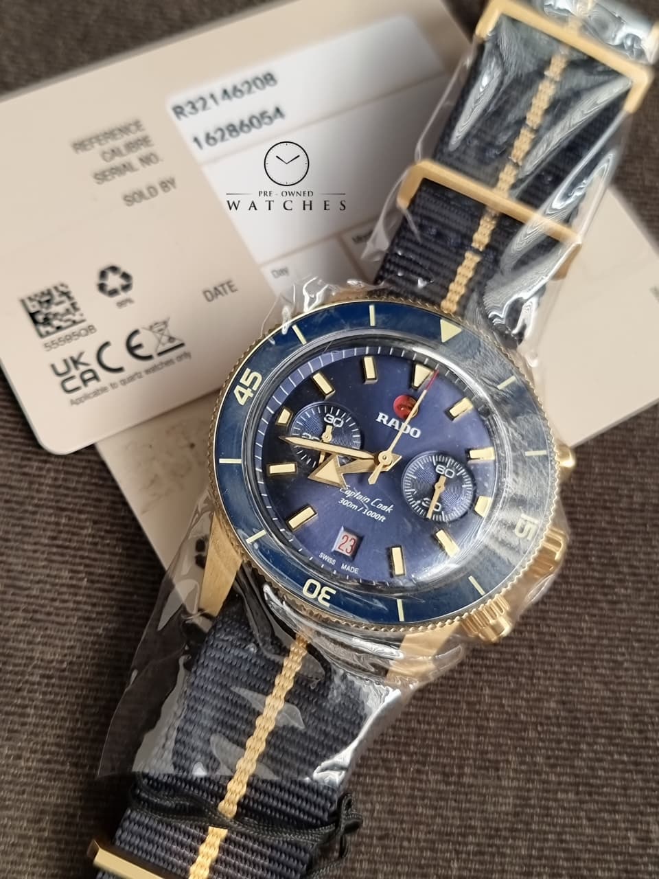Rado Captain Cook Automatic Chronograph Bronze Blue Dial Men's Watch R32146208