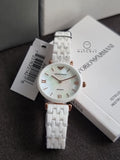 EMPORIO ARMANI Ceramica Mother of Pearl Ladies Watch AR1486