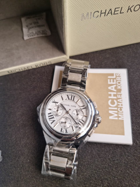 MICHAEL KORS Camille Chronograph Silver Dial Stainless Steel  display picture 2