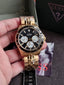 Guess Men’s Quartz Stainless Steel Black Dial 44mm Watch W1107G4