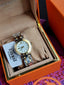 Tory Burch Classic T Two-tone Stainless Steel Cream Dial Quartz Watch for Ladies - TBW9014