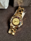 Marc Jacobs Henry Skeleton Gold Dial Gold Steel Strap Watch For Women - MBM3263
