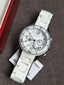 Marc by Marc Jacobs Women’s Quartz Silicone Stainless Steel Chain White Dial 40mm Watch MBM2574