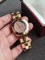 Marc by Marc Jacobs Women’s Quartz Copper Stainless Steel Shine Brown Dial 35mm Watch MBM3128