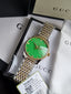 Gucci G-Timeless YA1264182 Green/Gold toned dial 36 mm steel Quartz UNISEX watch
