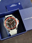 TOMMY HILFIGER Black Dial White Silicone Mens Watch 1790864