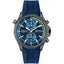 HUGO BOSS Globetrotter Blue Silicone Strap Blue Dial Chronograph Quartz Watch for Gents - 1513821