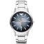 EMPORIO ARMANI Renato Silver Stainless Steel Blue Dial Quartz Watch for Gents - AR11182