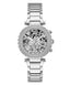 Guess Womens Watch Silver Tone Stainless Steel Case Clear Dial Quartz Analog Multi-Function Silver Steel GW0403L1