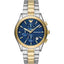 Emporio Armani Paolo Two-tone Stainless Steel Blue Dial Chronograph Quartz Watch for Gents - AR11579