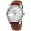 TISSOT Men’s Swiss Made Quartz Brown Leather Strap Silver Dial 40mm Watch T127.410.16.031.00