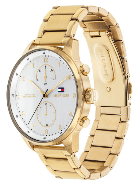Tommy Hilfiger Men s Quartz Stainless Steel Silver Dial 44mm