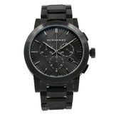 BURBERRY Chronograph Dark Grey Dial Black Ion-plated Men's Watch BU9354