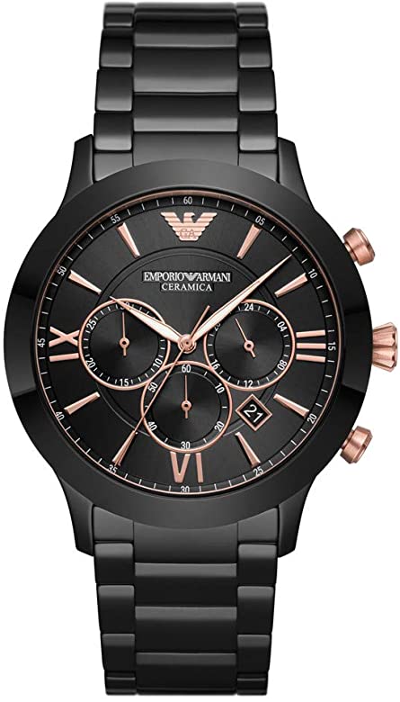 Emporio Armani Giovanni Analog Black Dial Men's Watch-AR70006