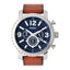 Fossil Men’s Quartz Leather Strap Blue Dial 45mm Watch BQ2126