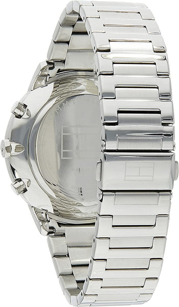 Analogue Tommy for Silver Men Watch Quartz Hilfiger with Multifunction