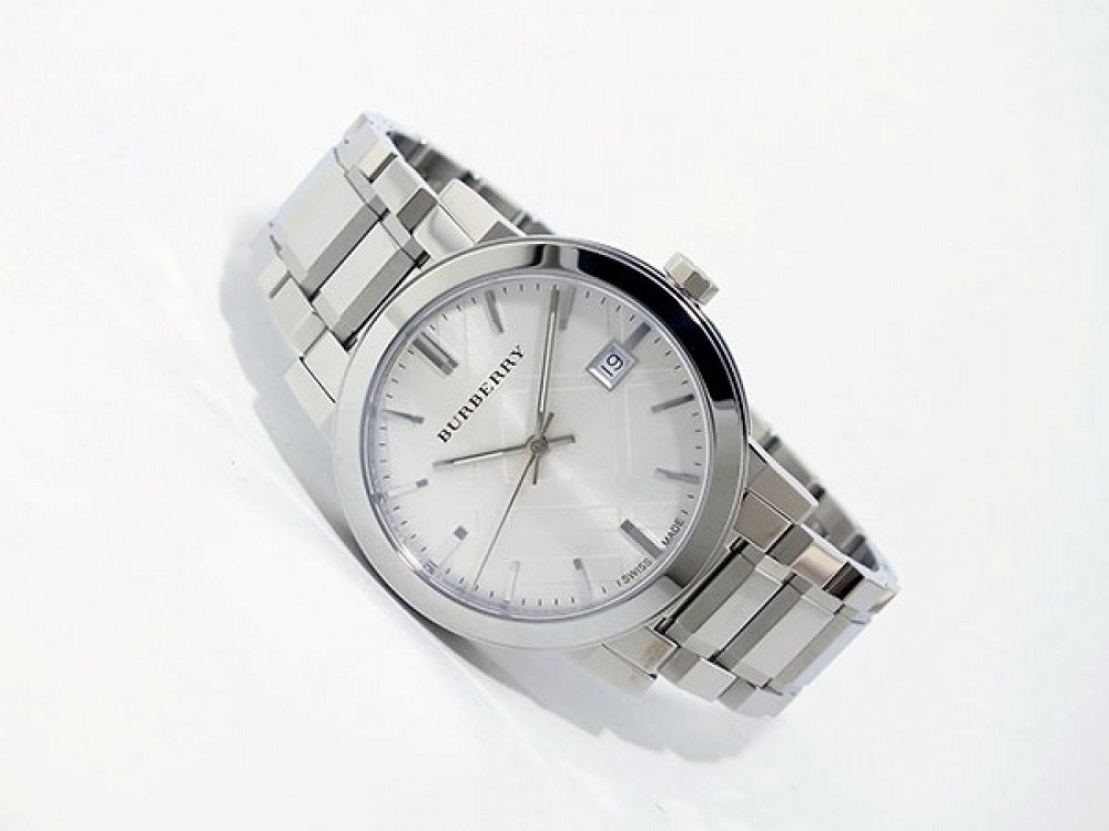 Burberry Men's BU9000 Large Check Stainless Steel Bracelet Watch