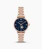 Emporio Armani Women’s Automatic Stainless Steel Blue Dial 34mm Watch AR60043