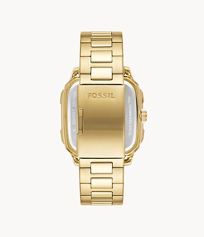 Multifunction Gold-Tone Stainless Steel Watch