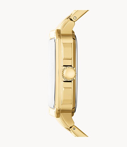 Multifunction Gold-Tone Stainless Steel Watch