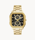 Multifunction Gold-Tone Stainless Steel Watch