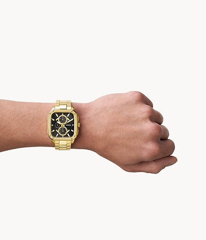 Multifunction Gold-Tone Stainless Steel Watch