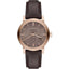 Burberry Unisex Swiss Made Leather Strap Brown Dial 38mm Watch BU9755