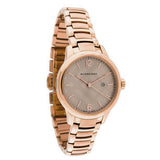 BURBERRY ROSE GOLD SWISS STAINLESS STEEL BRACELET DESIGNER LADIES WATCH BU10116