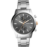 Fossil Men’s Chronograph Stainless Steel Grey Dial 44mm Watch FS5407