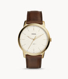 Fossil Men's FS5397 The Minimalist Analog Display Quartz Brown Watch