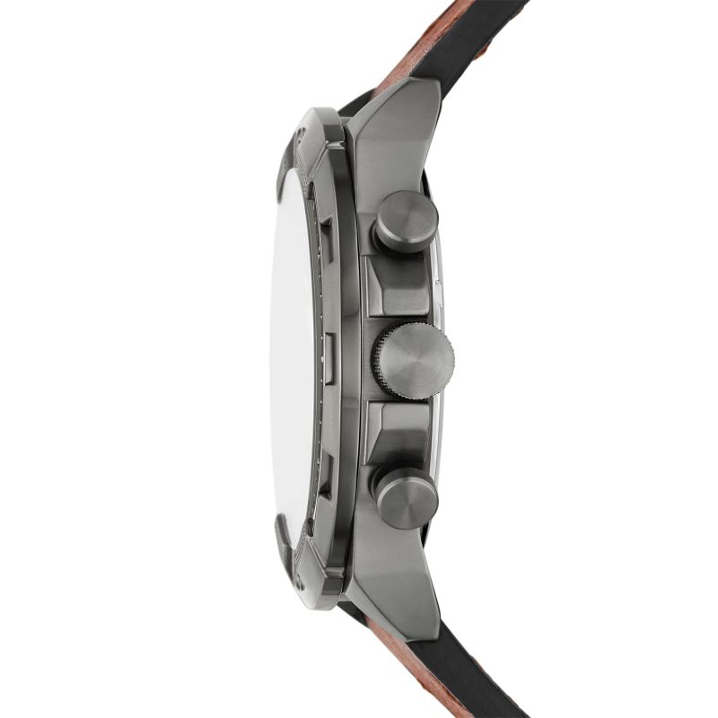 Fossil 44 mm Bronson Chronograph Leather Watch - FS5855