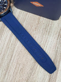 Fossil Bannon Multifunction Blue Silicone Watch BQ2498