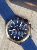 Fossil Bannon Multifunction Blue Silicone Watch BQ2498
