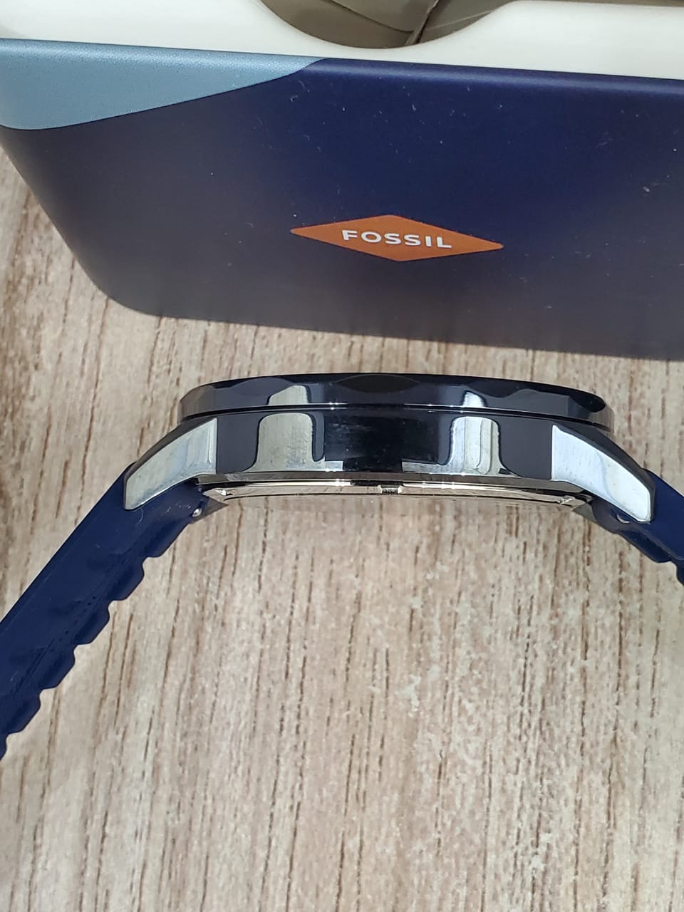 Fossil Bannon Multifunction Blue Silicone Watch BQ2498