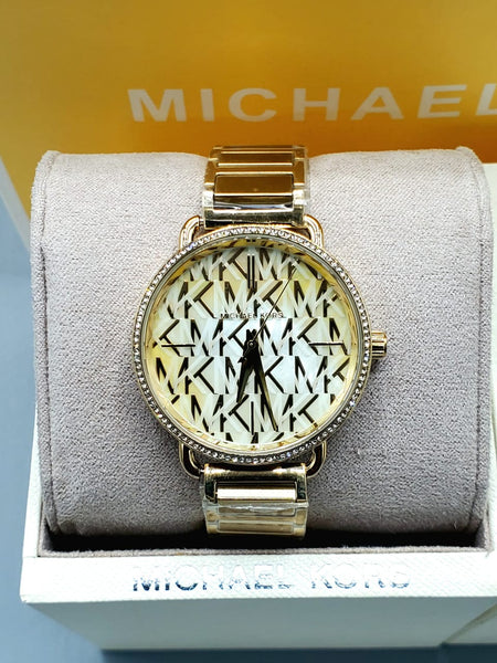 Michael kors portia on sale gold tone watch