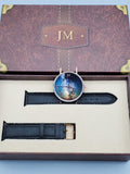 Jean Mortimer Multi-Coloured Dial With Leather Strap Men's watch